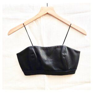 LaPointe Leather Crop Top / Bralette - XS - NWOT